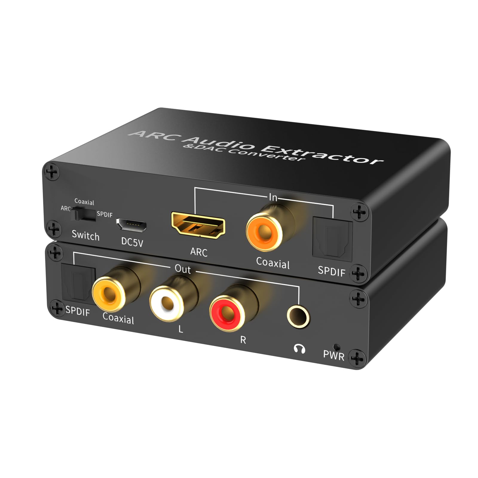 Amazon.co.jp: HDMI ARCオーディオエクストラクター、192KHz DAC